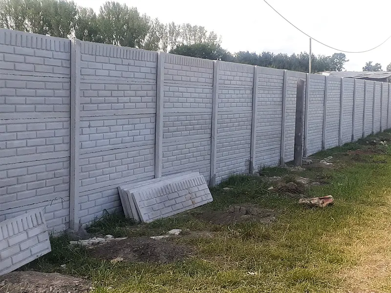 Cerco premoldeado instalado